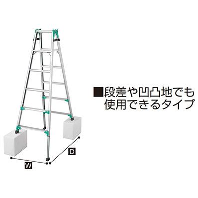 脚部伸縮式脚立(最大使用質量:100kg)